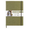 Skitsebog A4 khaki