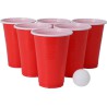 Beer pong spil m. 12 krus og 12 bolde | Festspil | Bakkeleg
