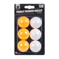 pakke med 6 bordtennisbolde.