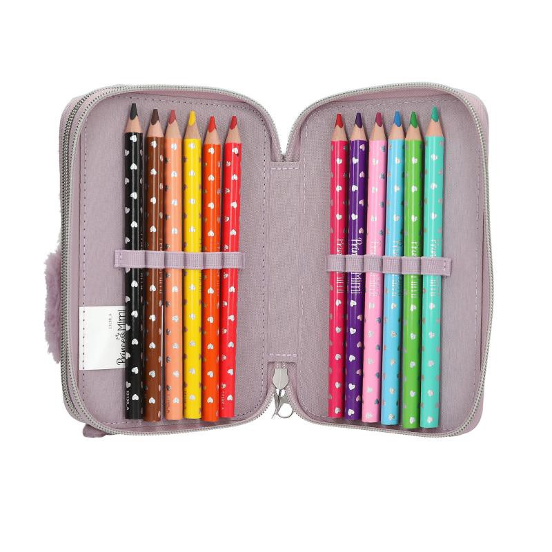 åbent penalhus med favrblyanter