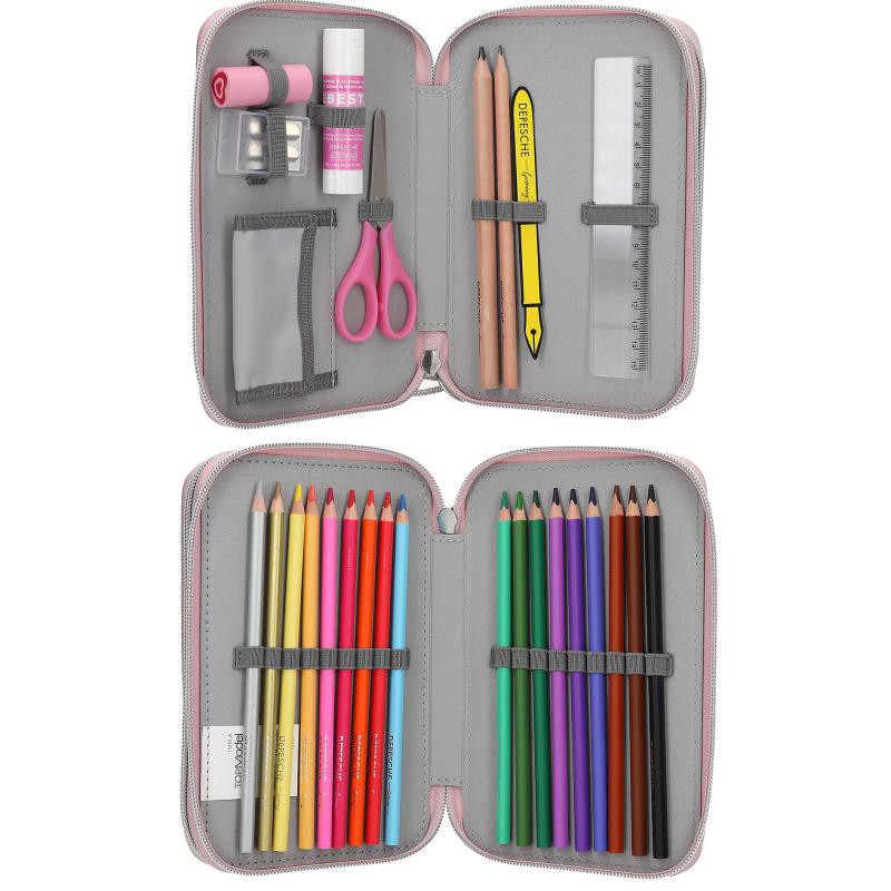 TOPModel dobbelt penalhus  med indhold