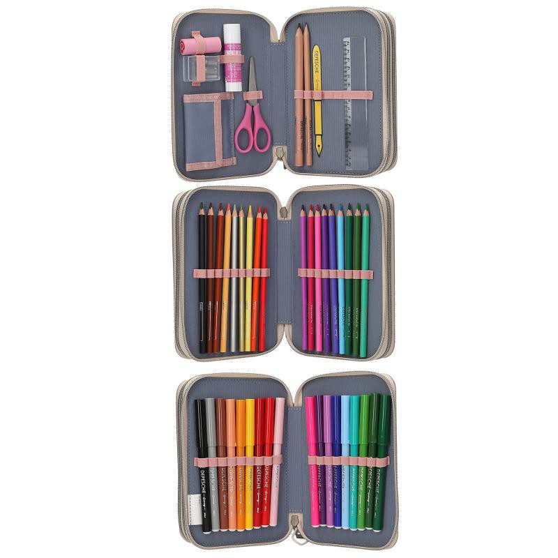 Miss Melody trippel penalhus med indhold