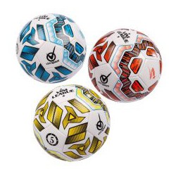 Kunstlæderfodbold str. 5. i 3 farver, blå, gul og rød