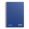 Timekalender 2027 blå PP-plast | Skolekalender | Bakkeleg