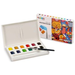 Carioca Plus Vandfarver 12 stk – Farvesæt i æske