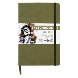DFY Sketchbook 14x21 cm – 80 Ark 140g Khaki