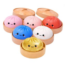 Squishy Dumpling Mini Bao 5,5 cm – Assorterede Varianter