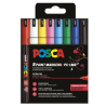 POSCA PC-1MR 8-pak basic colours | Tusser | Bakkeleg