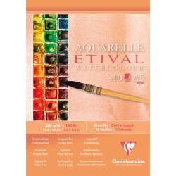 Clairefontaine Aquarelle A5 96304C | Akvarelblok | Bakkeleg