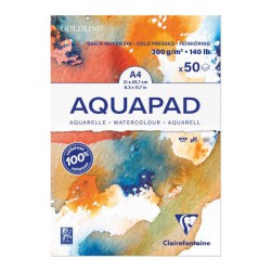 Clairefontaine Aquapad A4 50 ark 975721C | Bakkeleg