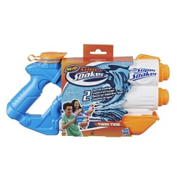 NERF Super Soaker Twin Tide er en sjov og actionfyldt vandpistol, der gør sommerens vandkampe endnu mere spændende.