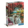 1000 brikker puslespil med farverigt Thai Falls motiv. Ideelt til hygge, fordybelse og afslapning.