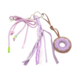 Tinka Bag Charm Lilla Donut – Sød Taskepynt