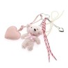 Tinka Bag Charm Bamse Rosa – Sød Taskepynt