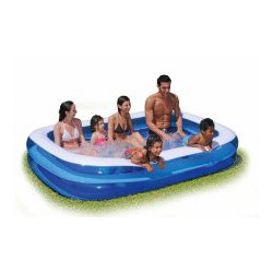 Softside Pool 262x175 cm oppustelig familiepool til haven.
