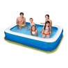 Transparent Softpool 305x183 cm stor oppustelig familiepool til haven.