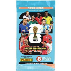 Panini Adrenalyn XL FIFA World Cup 2026 Nordic Edition boosterpakke med samlekort.