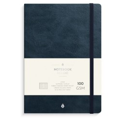Notebook Deluxe A5 Blå – elegant notesbog til planlægning, noter og kreative idéer.