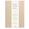 Notebook Textile A5 beige linjeret notesbog med stilrent tekstilomslag.