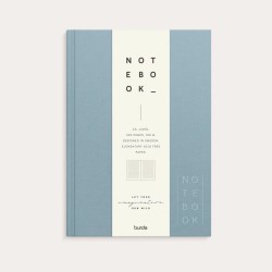 Notebook Textile A5 Lyseblå Linjeret | Elegant Notesbog | Bakkeleg