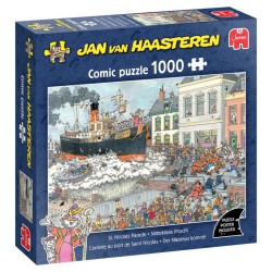 Jan van Haasteren Sct. Nicolas Parade er et detaljerigt puslespil med