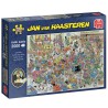 Jan van Haasteren Ludo Battle – puslespil med 2000 brikker og humoristisk motiv.