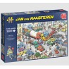Jan van Haasteren Traffic Chaos – puslespil med 3000 brikker og humoristisk trafikmotiv.