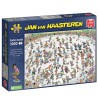 Jan van Haasteren Riding the Skate Bowl – puslespil med 1000 brikker og humoristisk skateboardmotiv.