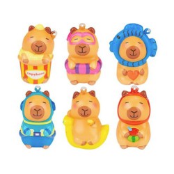 Små squishy figurer i assorterede designs til leg og afslapning.