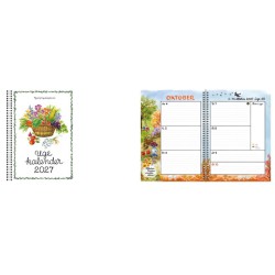 Ugekalender A5 2027 med praktisk ugeopslag.