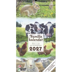 Året Rundt på Bondegården 2027 vægkalender med bondegårdsmotiver.