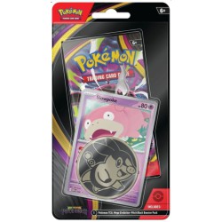 Pokémon TCG ME05 Pitch Black Checklane Blister med Slowpoke og samlermønt.