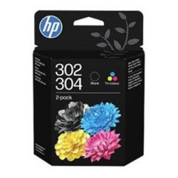 HP 302/304 Sort & Farve Sampak Original | Bakkeleg