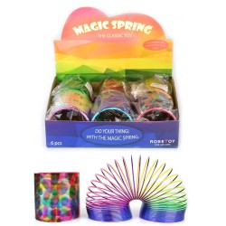 Spring Laser 10,5 cm – farverig springfjeder med flot lasereffekt.