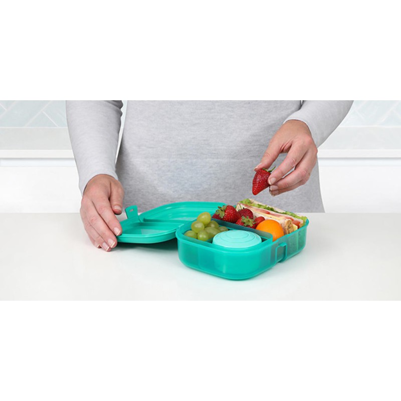 Ribbon Lunch 1,1 L grøn – praktisk madkasse til hverdagen | Bakkeleg