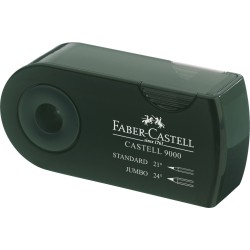 Faber-Castell Sleeve blyantspidser med 2 huller i grøn – 582800.