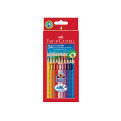 Faber-Castell Colour Grip farveblyanter 112424 – sæt med 24 flotte farver.