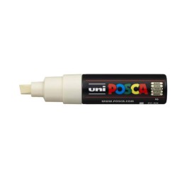 UNI POSCA PC-8K marker i farven Ivory med bred spids.