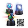 Top-L Mini Partysæt med 3 diskolys på 12 cm med roterende LED-lys.