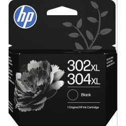 HP 302XL/304XL Sort Original Blækpatron | XL Patron | Bakkeleg