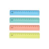 Lineal 15 cm Transparent Ass. Farver | Skolelineal | Bakkeleg