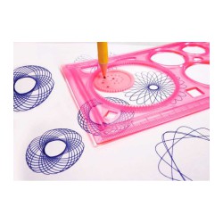 Spirograf Linealsæt 20 cm Ass. Farver | Tegnesæt | Bakkeleg