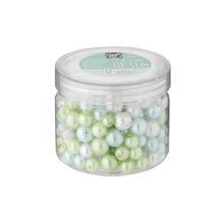 Lav dine egne perlesmykker – 130 g perler i flotte grønne nuancer til kreative smykkeprojekter.