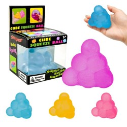 Squishy bubble Sukker Pyramide | Fidget Toy med Sugarfyld | Bakkeleg