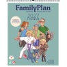 FamilyPlan familiekalender 2027 med plads til planlægning og aftaler for op til 7 personer.