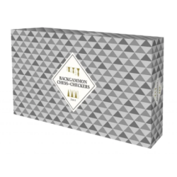Chess Backgammon Checkers 3-i-1 Spilsæt | Klassiske Spil | Bakkeleg