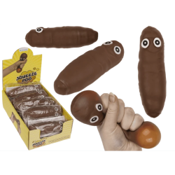 Squeeze Poo 3 x 14 cm | Sjov Klemmefigur & Fidget Toy | Bakkeleg