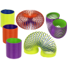 Tofarvet Spiral 9 cm Assorterede Farver | Fidget Legetøj | Bakkeleg
