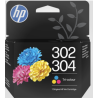 HP 302/304 Trefarvet Original Blækpatron | Bakkeleg