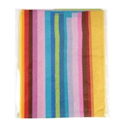 SILKEPAPIR 50X70 CM I 9 FORSKELLIGE FARVER